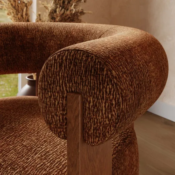 Fallon Crinkle Chenille Accent Chair 4
