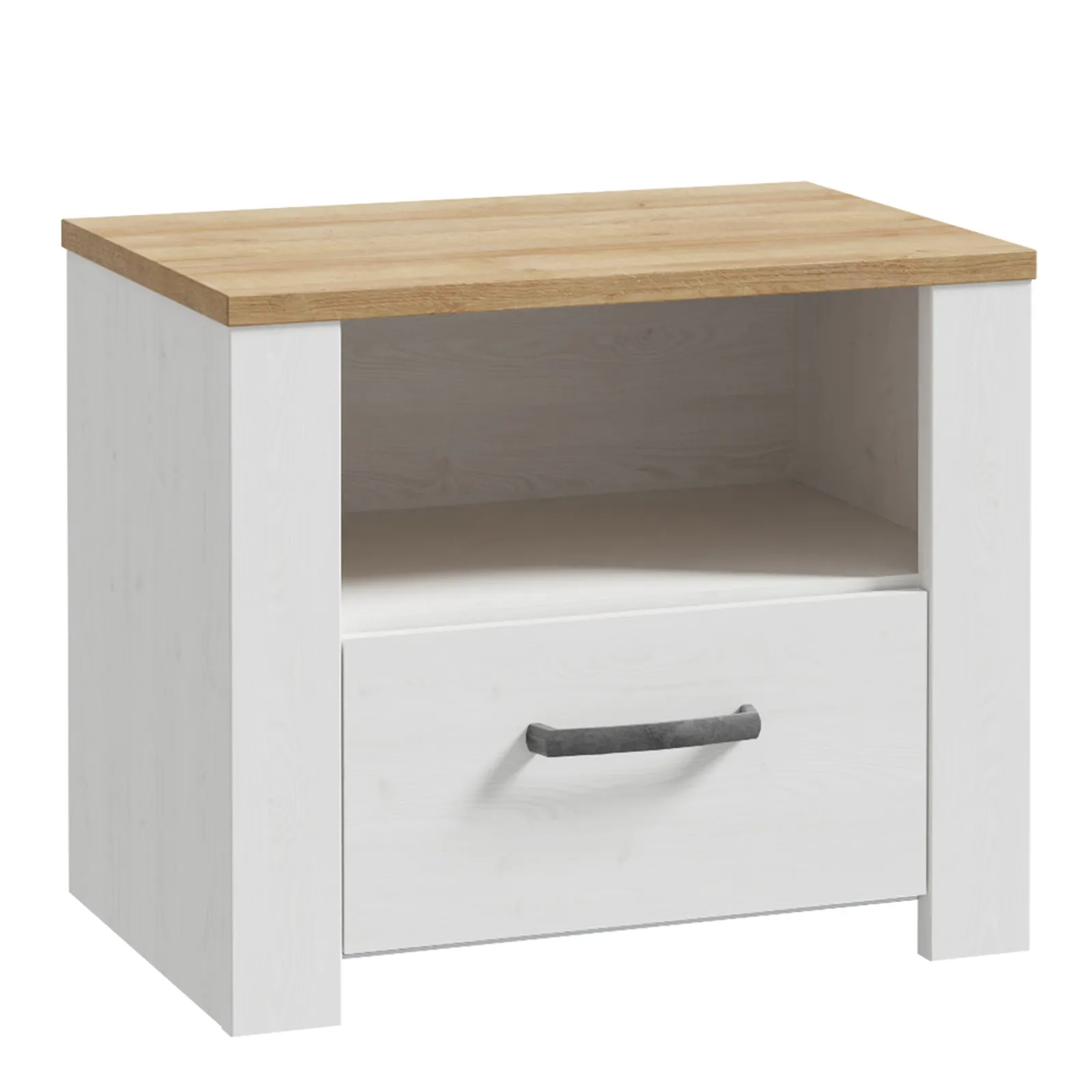 Furniture To Go Bohol 1 Drawer Bedside I n Navy Oak