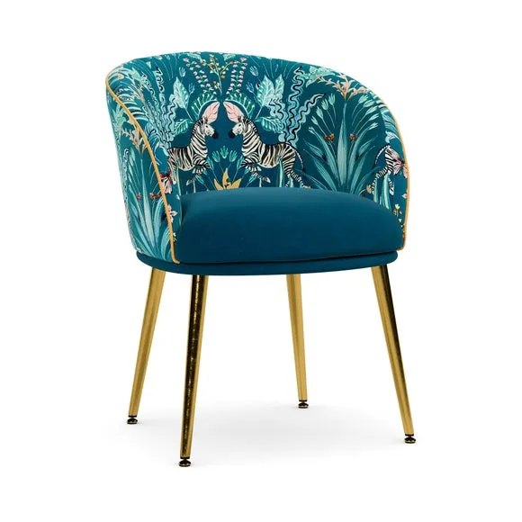 Bella Dining Chair, Utopia and Teal Velvet 6