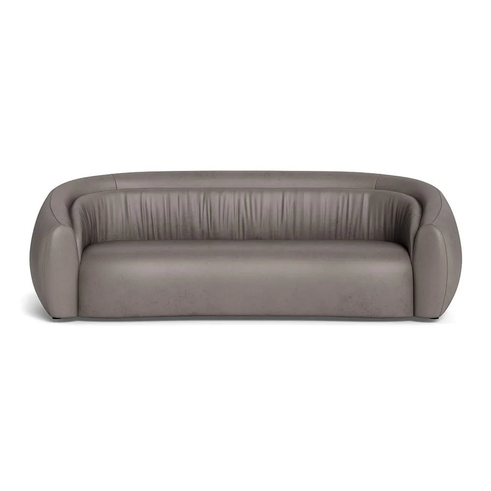 Heal's Flora 4 Seater Sofa Daino Leather Elephant 1