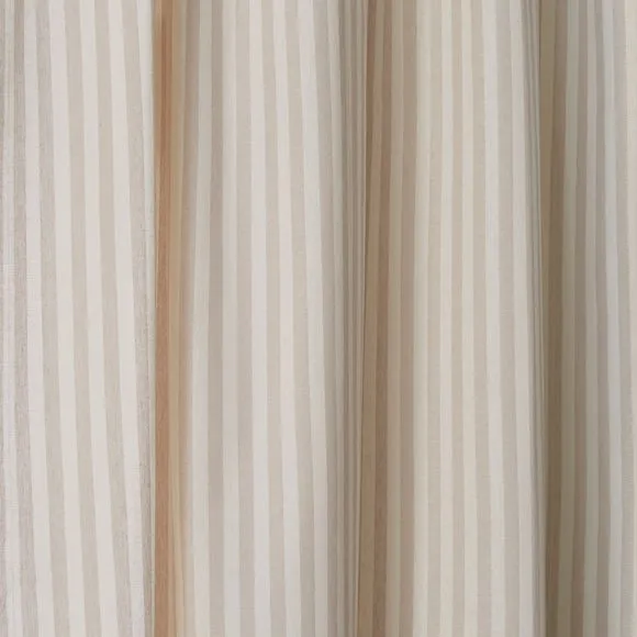 Linford Stripe Unlined Slot Top Curtains 3