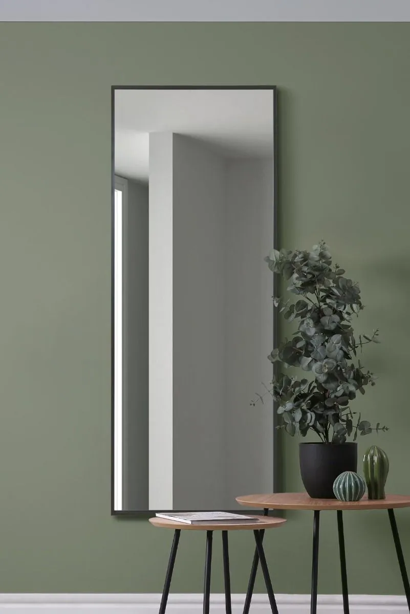 MirrorOutlet Black Aluminium Edged Wall Mirror 4ft11 X 2ft (150CM X 60CM) 2
