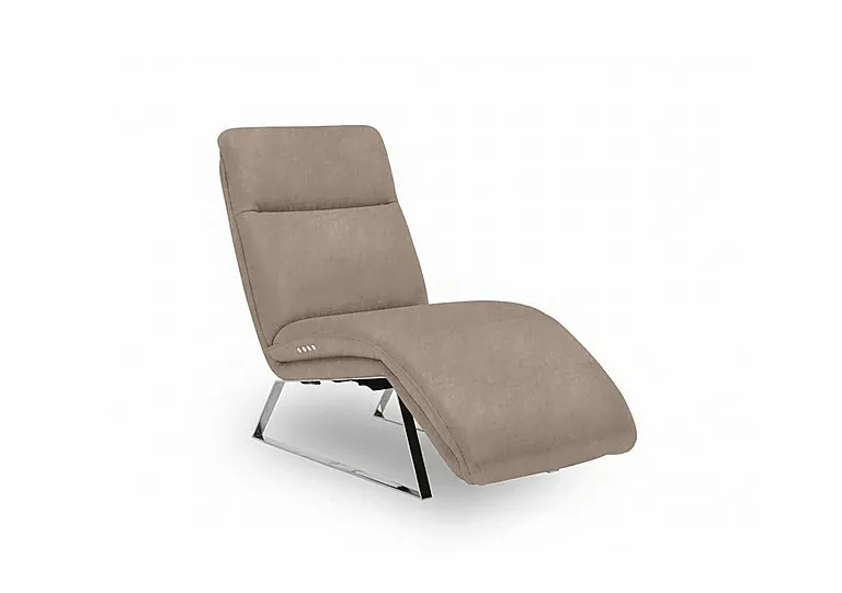 Rhianna Fabric Power Recliner Chaise Chair - Manhattan Nutmeg