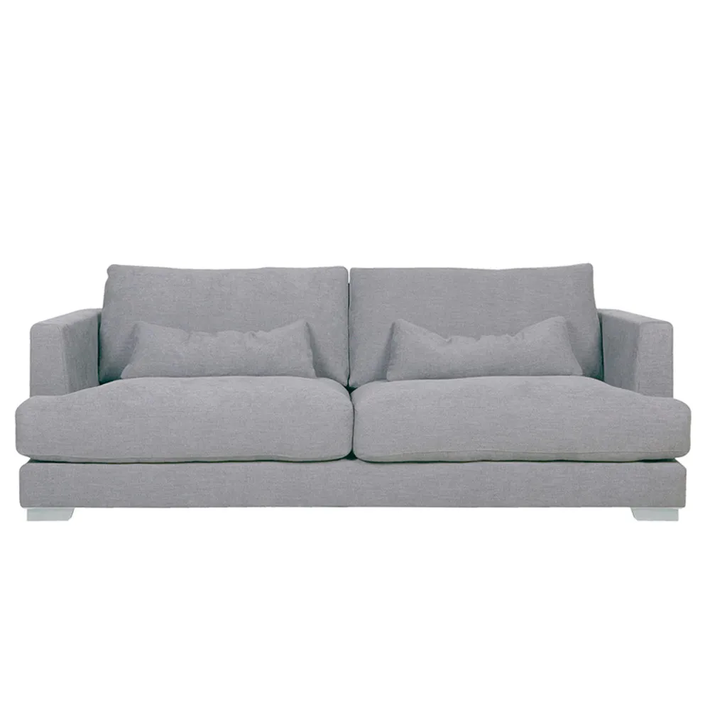 Flavin 2 Seater Sofa, Light Grey