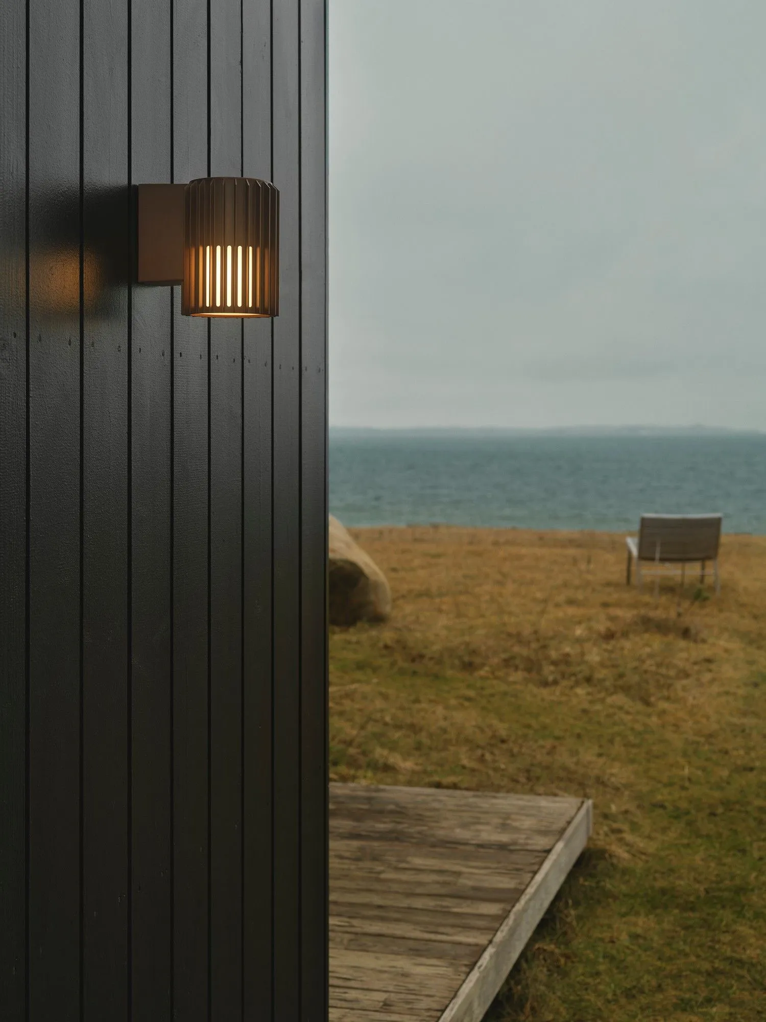 Nordlux Aludra Outdoor Wall Light Brown Metal Garden E27 IP54 Mains 4