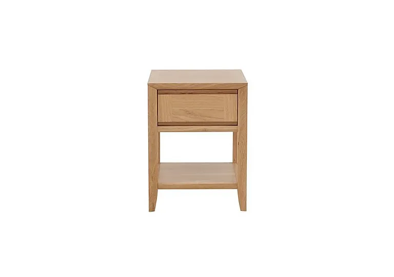 Duplex Lamp Table with Drawer - Oak
