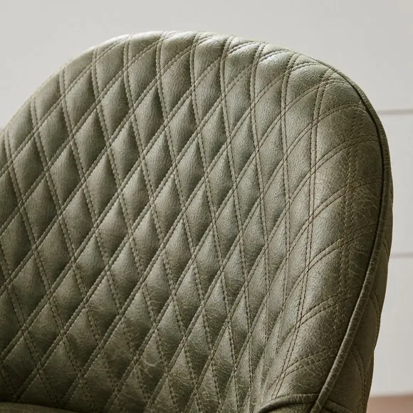 Hudson Bar Stool, Faux Leather 4