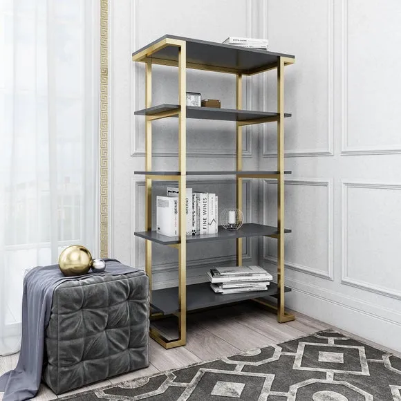 Cosmo Living Camila 5 Shelf Bookcase 2