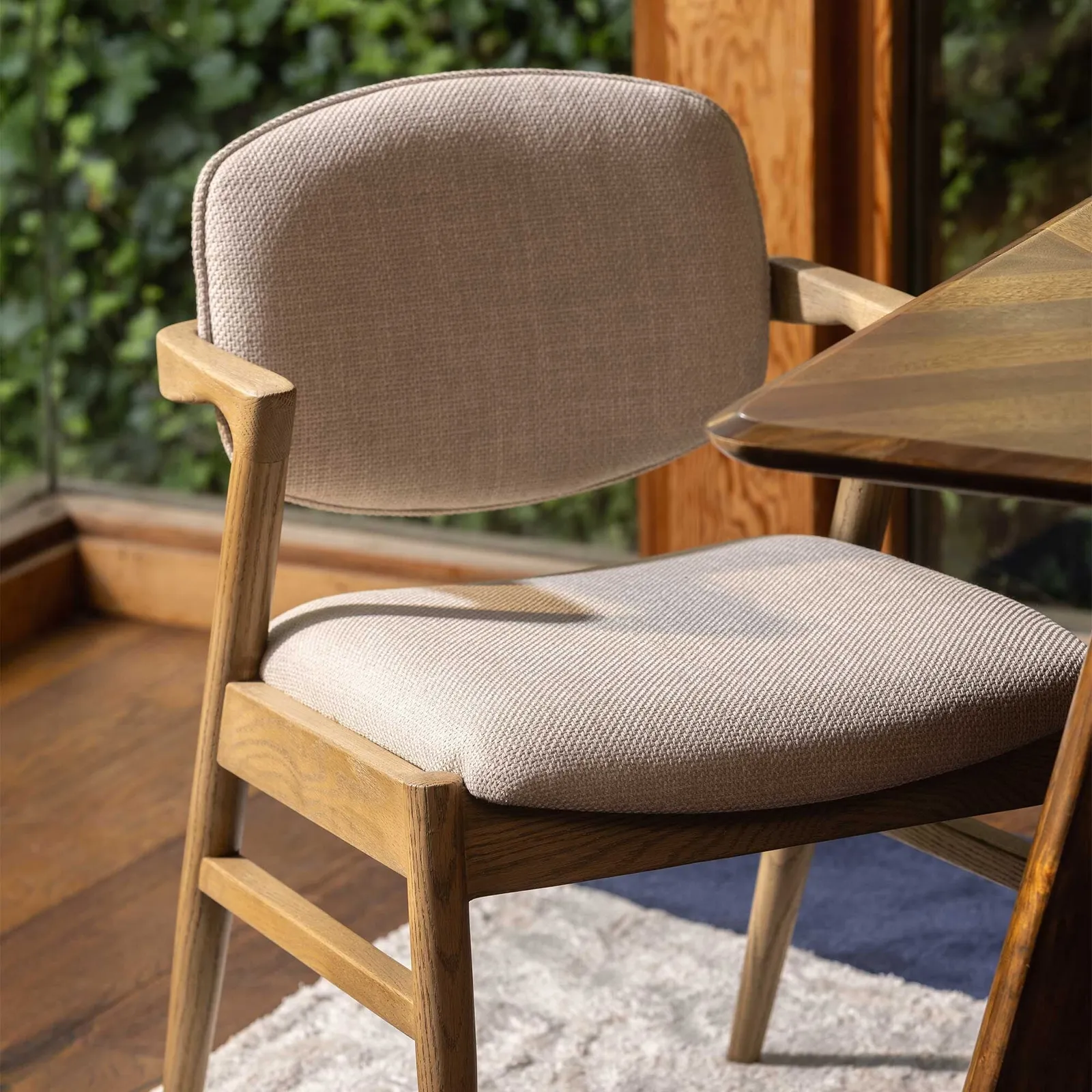Fleming Dining Chair, Neutral Fabric | Barker & Stonehouse 3