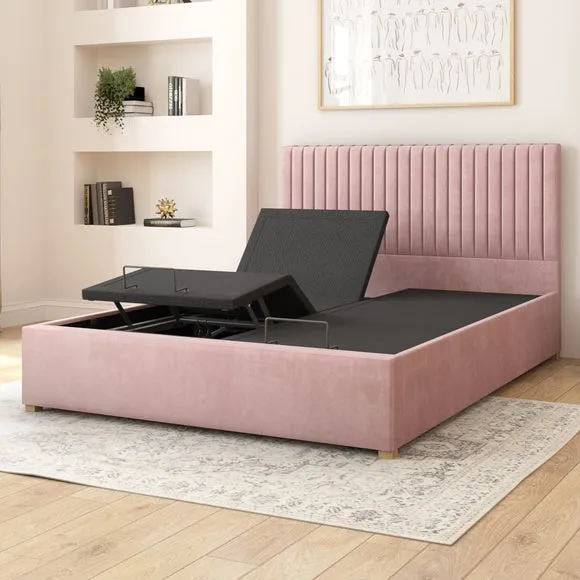 Grant Plush Velvet Adjustable Bed 3