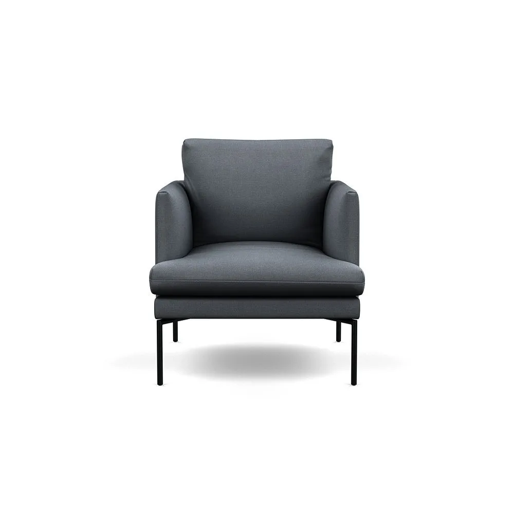 Heal's Matera 3 Seater Sofa Siena Cotton Shale Grey Black Feet