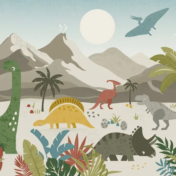 Dino Walk Wall Mural 4