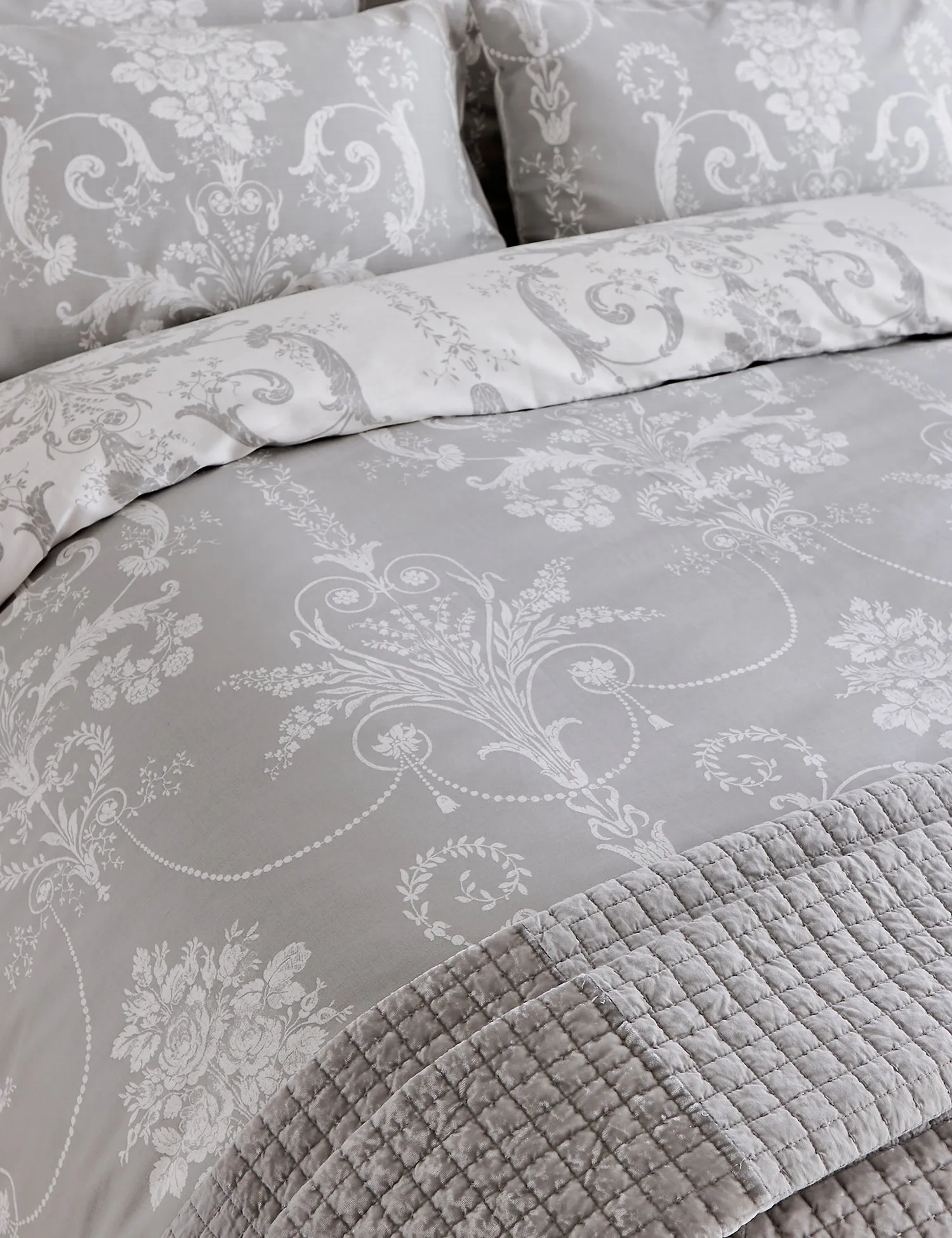 M&S Laura Ashley Pure Cotton Josette Sateen Bedding Set