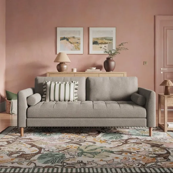 Max Multi Yarn Boucle 3 Seater Sofa