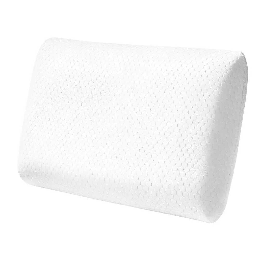 Lavio Contour Pillow Memory Foam Neck Support Pressure Relief Hypoallergenic in White
