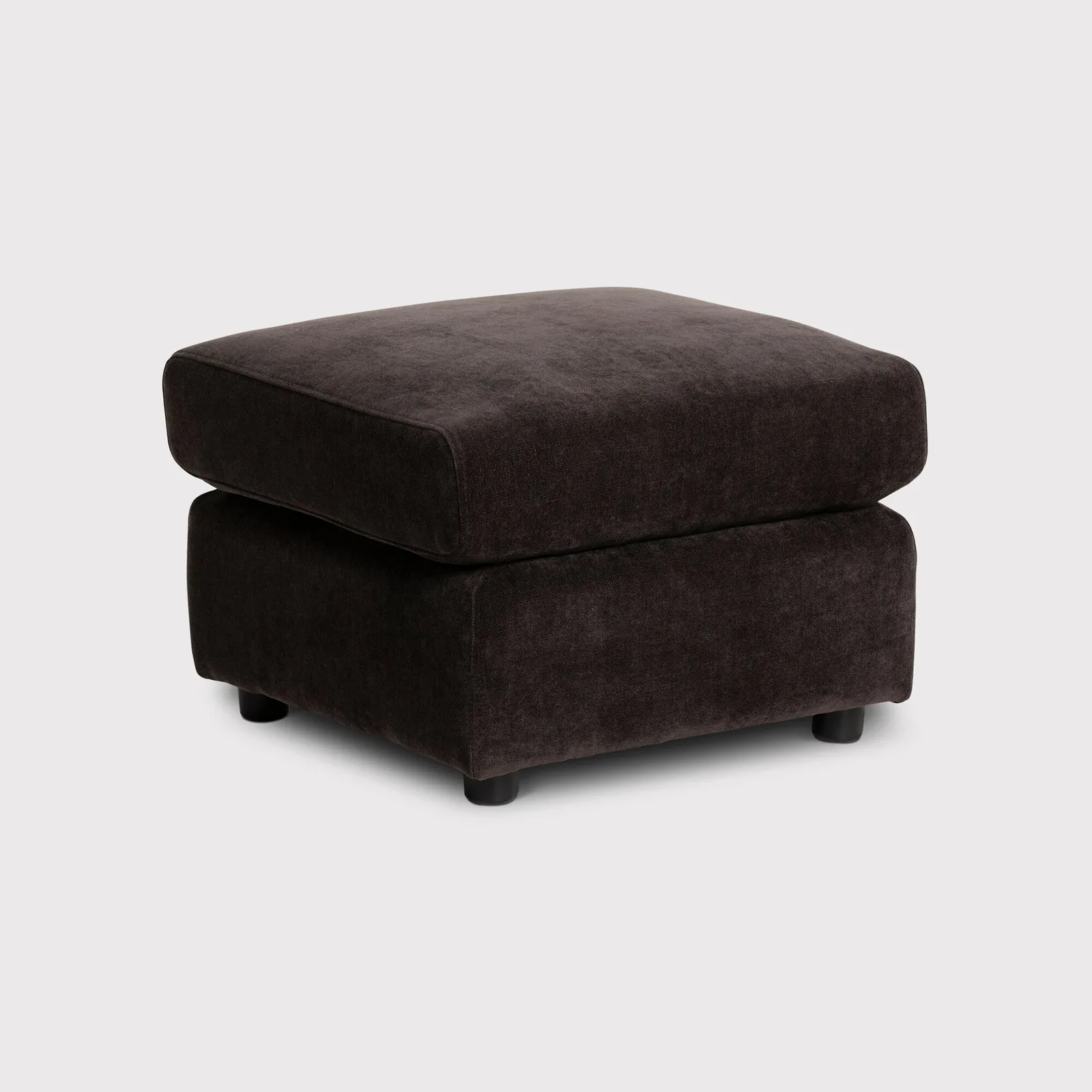 Montgomery Footstool, Brown Fabric | Barker & Stonehouse