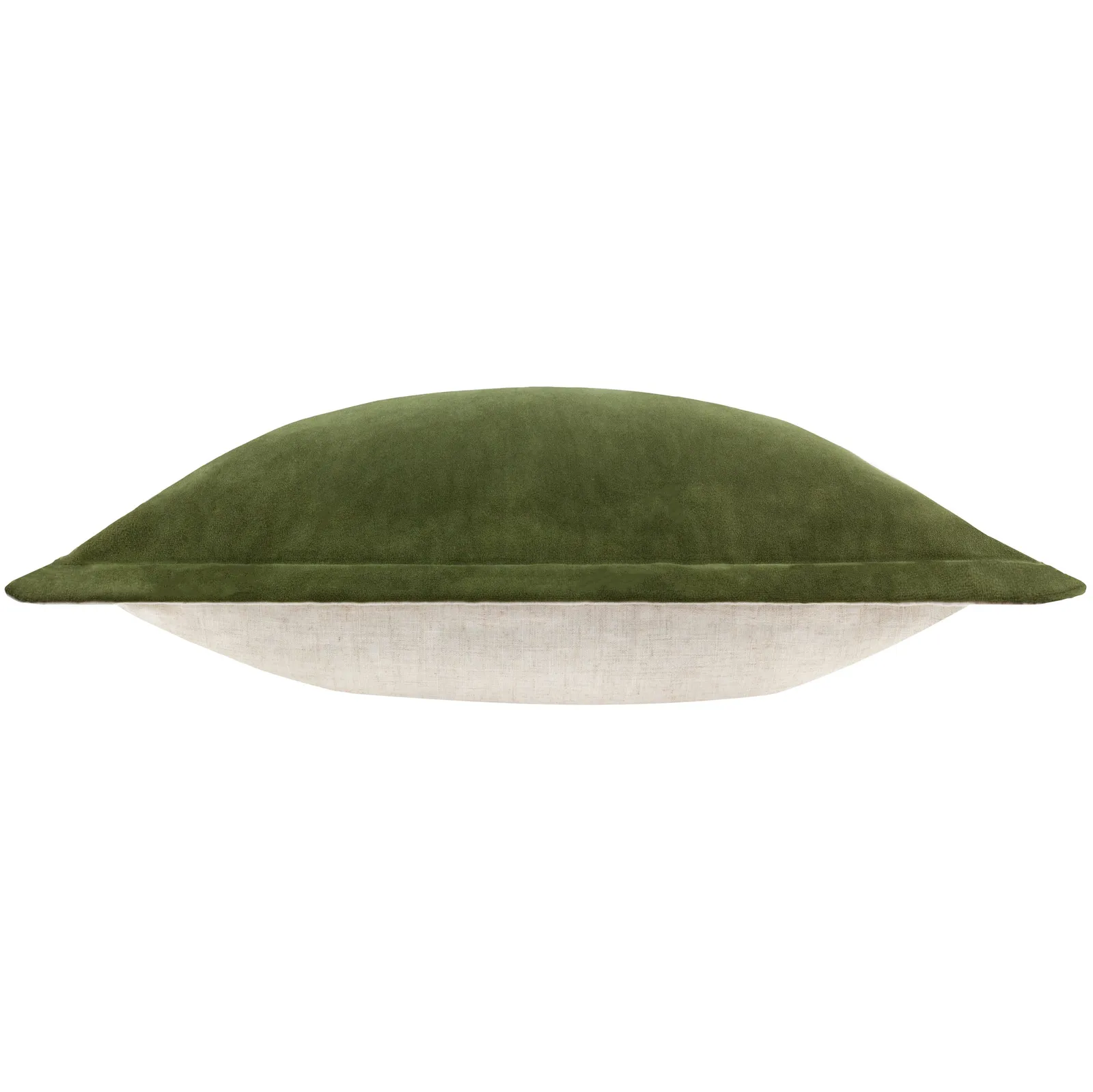 Yard Merton Velvet Cushion in Dark Olive 4