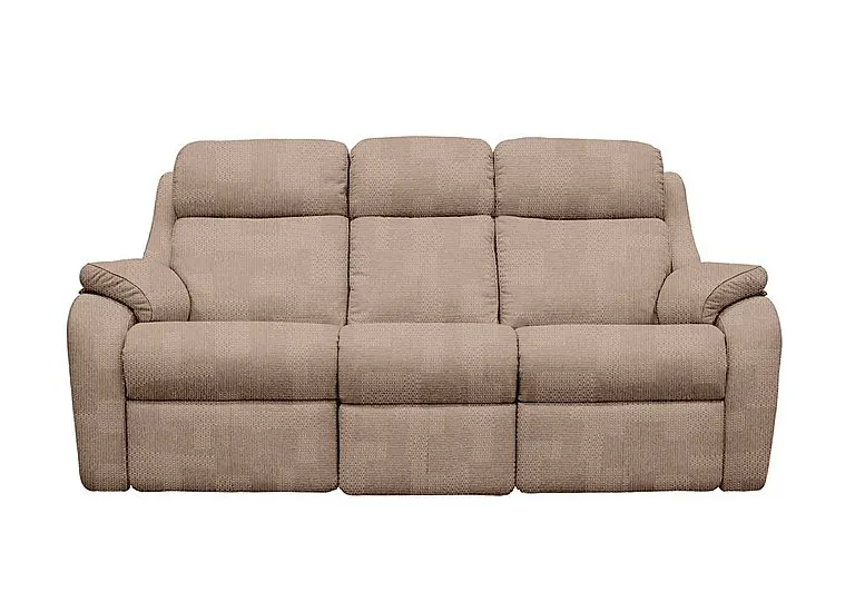 Kingsbury 3 Seater Fabric Sofa - No Recliner - Faro Sand