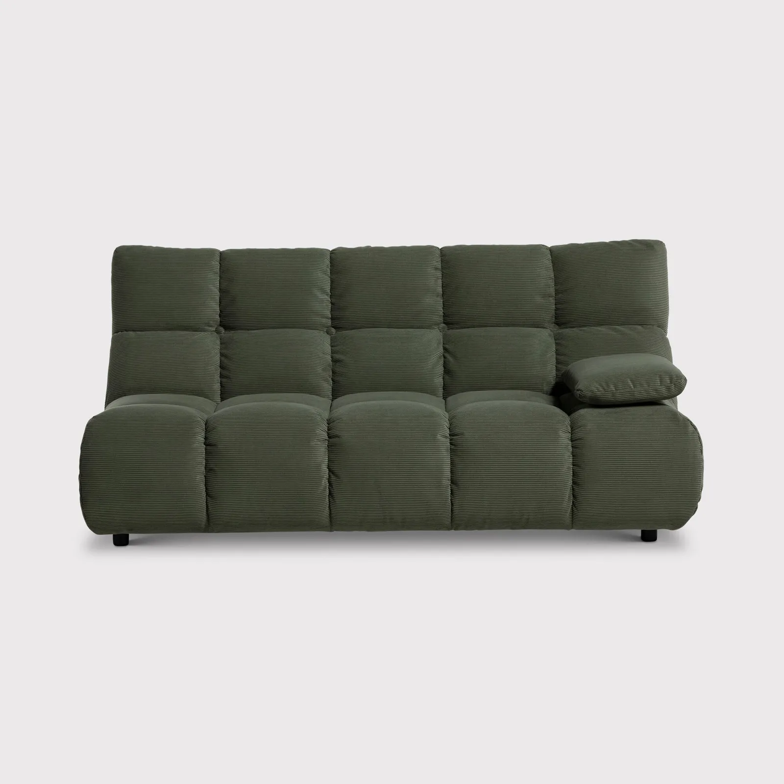 Bryce 2.5 Seater With Armrest Right, Green Fabric | Barker & Stonehouse