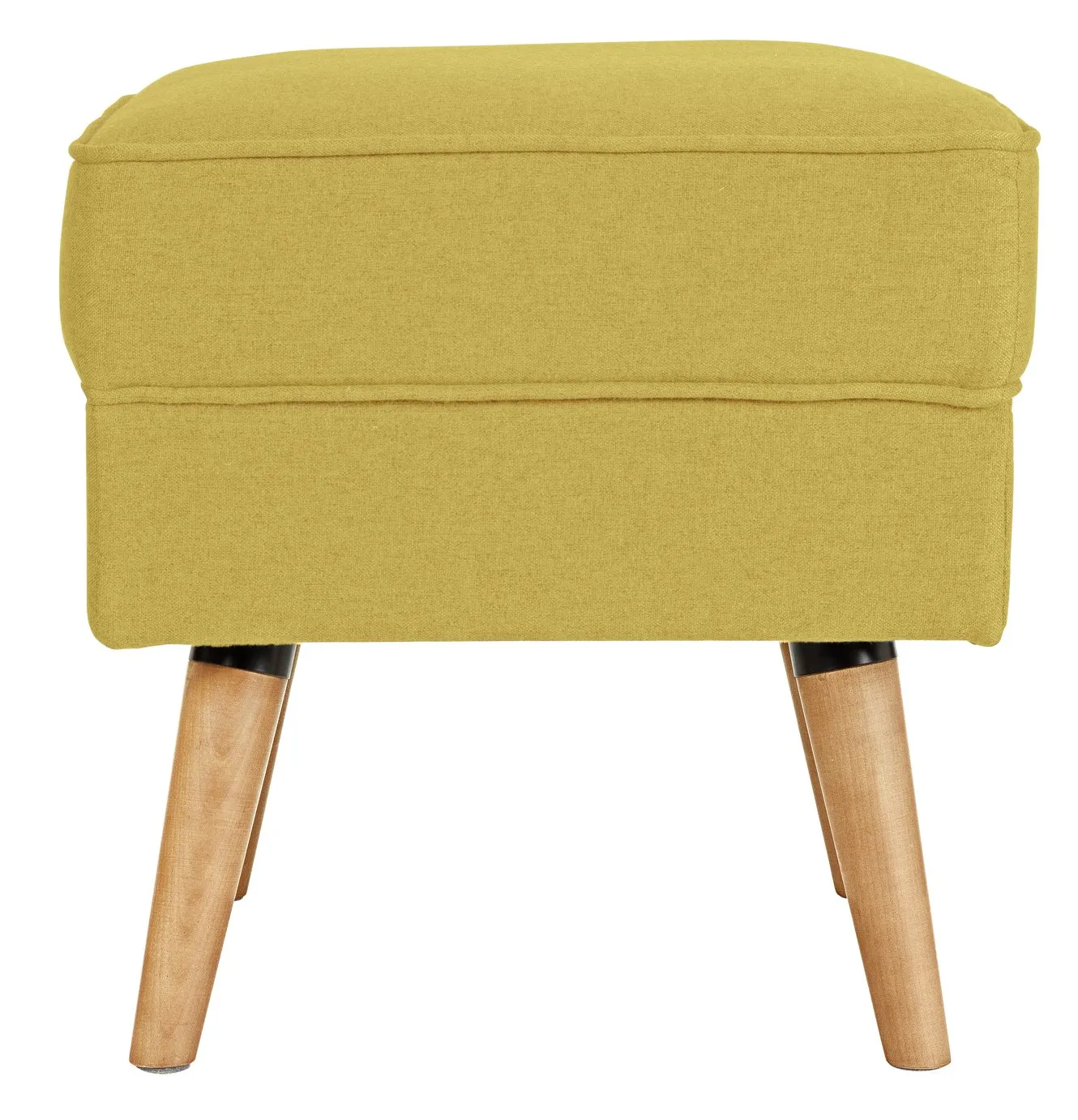 Habitat Callie Fabric Footstool - Mustard Yellow