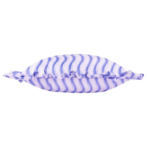 Summer Solstice Wiggly Stripe Outdoor Rectangle Cushion 3