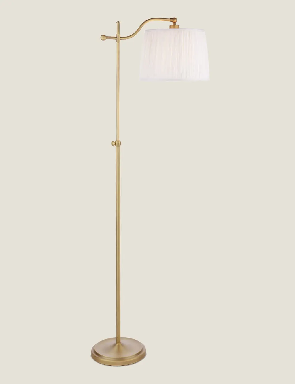 Laura Ashley Hemsley Metal Floor Lamp Antique Brass