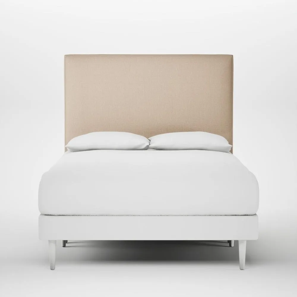 Heal's Newman Headboard Lift Storage Double Smart Cotton Linen Rice 1
