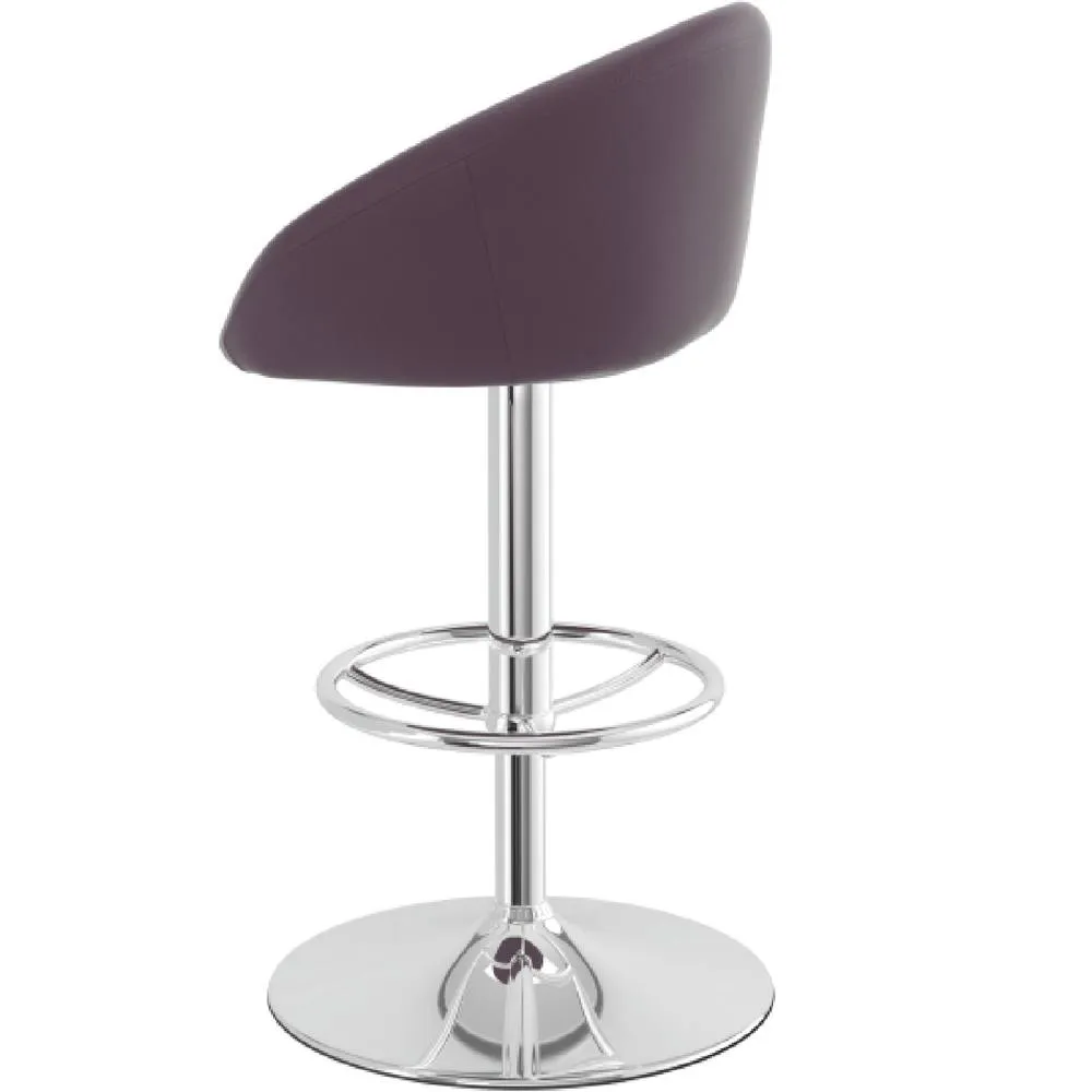 netfurniture Tuscany Purple Kitchen Breakfast Bar Stool Padded Seat Height Adjustable 5