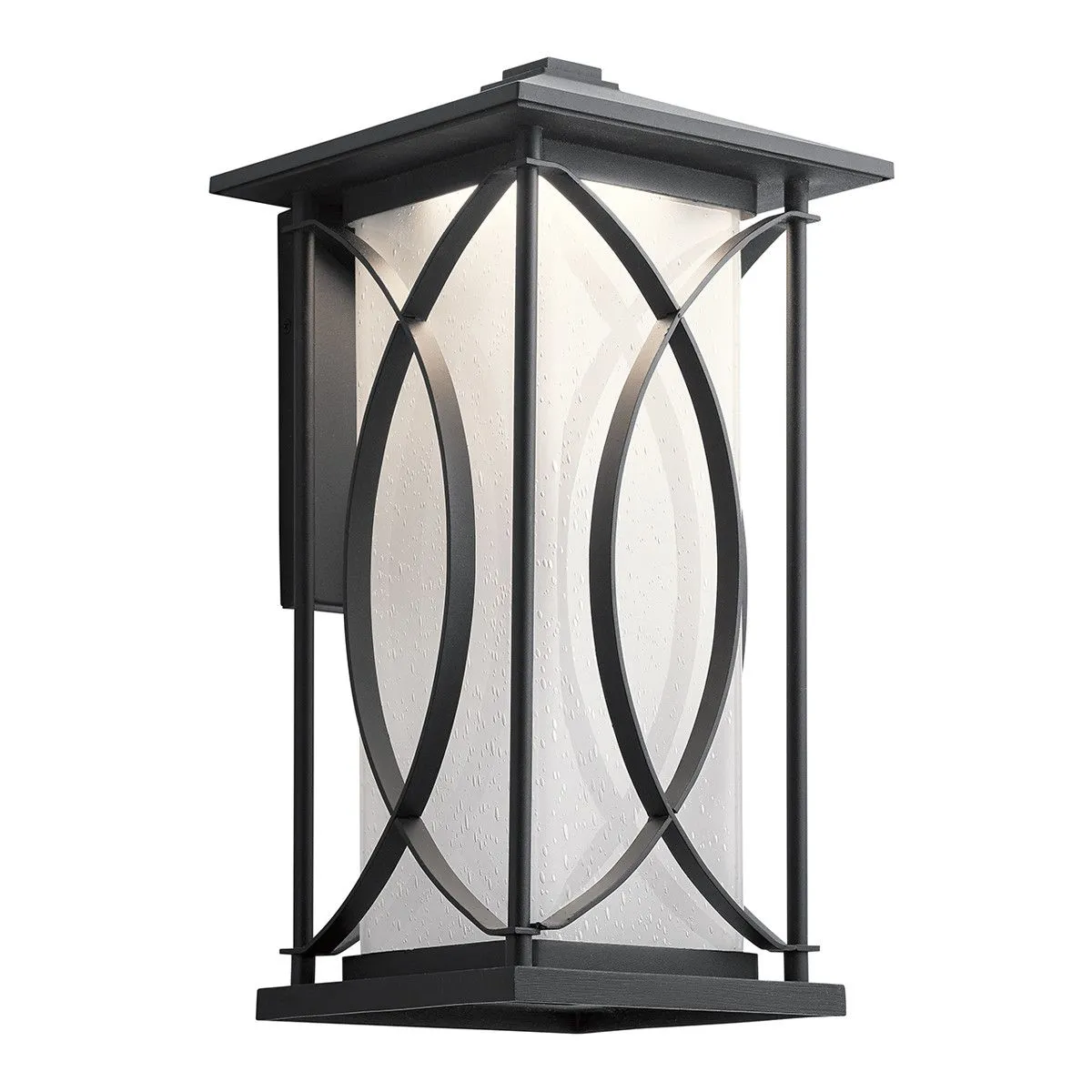 Netlighting Kichler Ashbern Outdoor 1 Light Wall Lantern Textured Black IP44