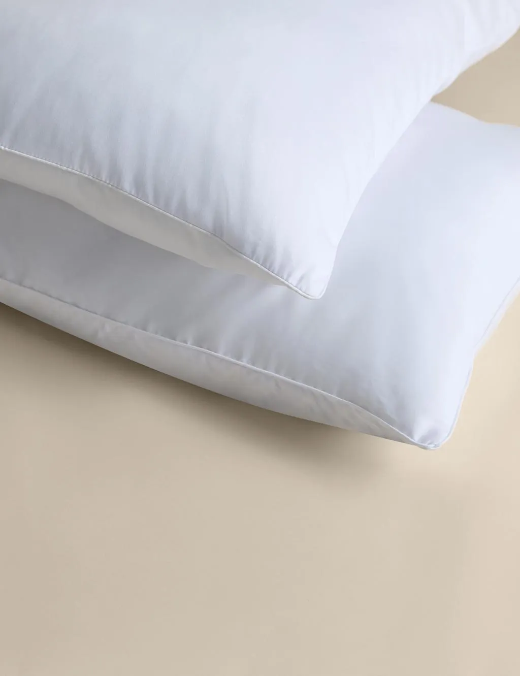 M&S 2 Pack Luxury Down Alternative Soft Pillows White