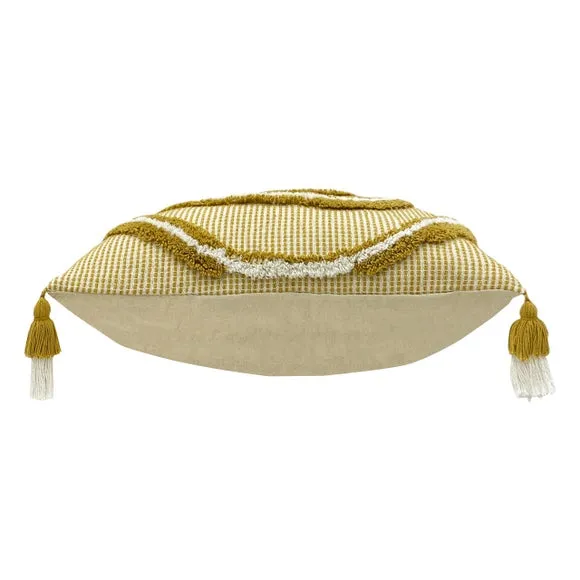 Furn. Rainbow Tuft Cotton Rectangle Cushion 2