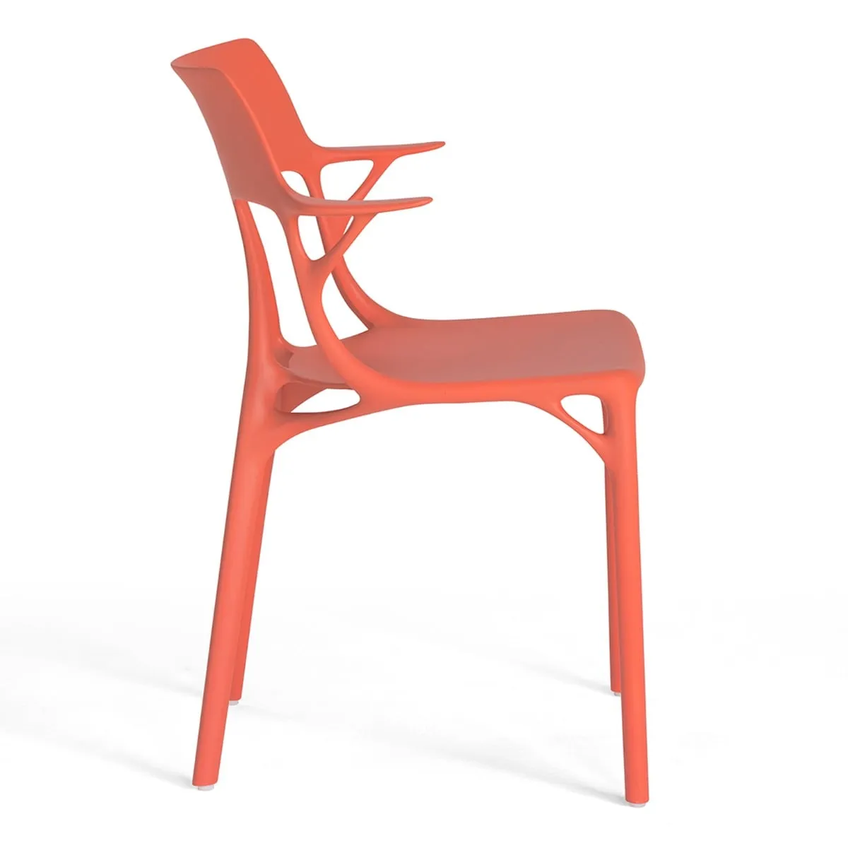 Kartell Ai Dining Chair, Orange Plastic | Barker & Stonehouse 5