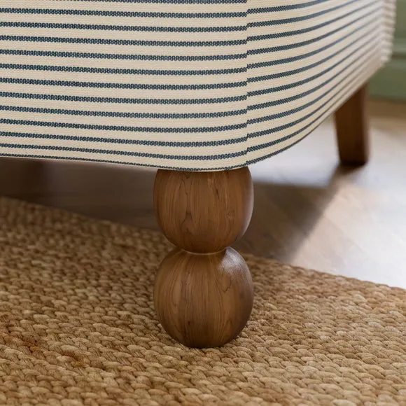 Pip Wood Block Stripe Accent Chair 4
