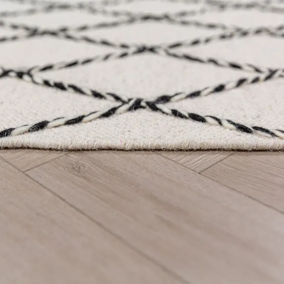 Seb Diamond Wool Rug 4