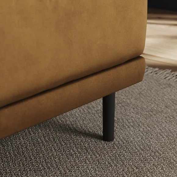 Mae Long Dining Bench, Matte Plush Velvet 4