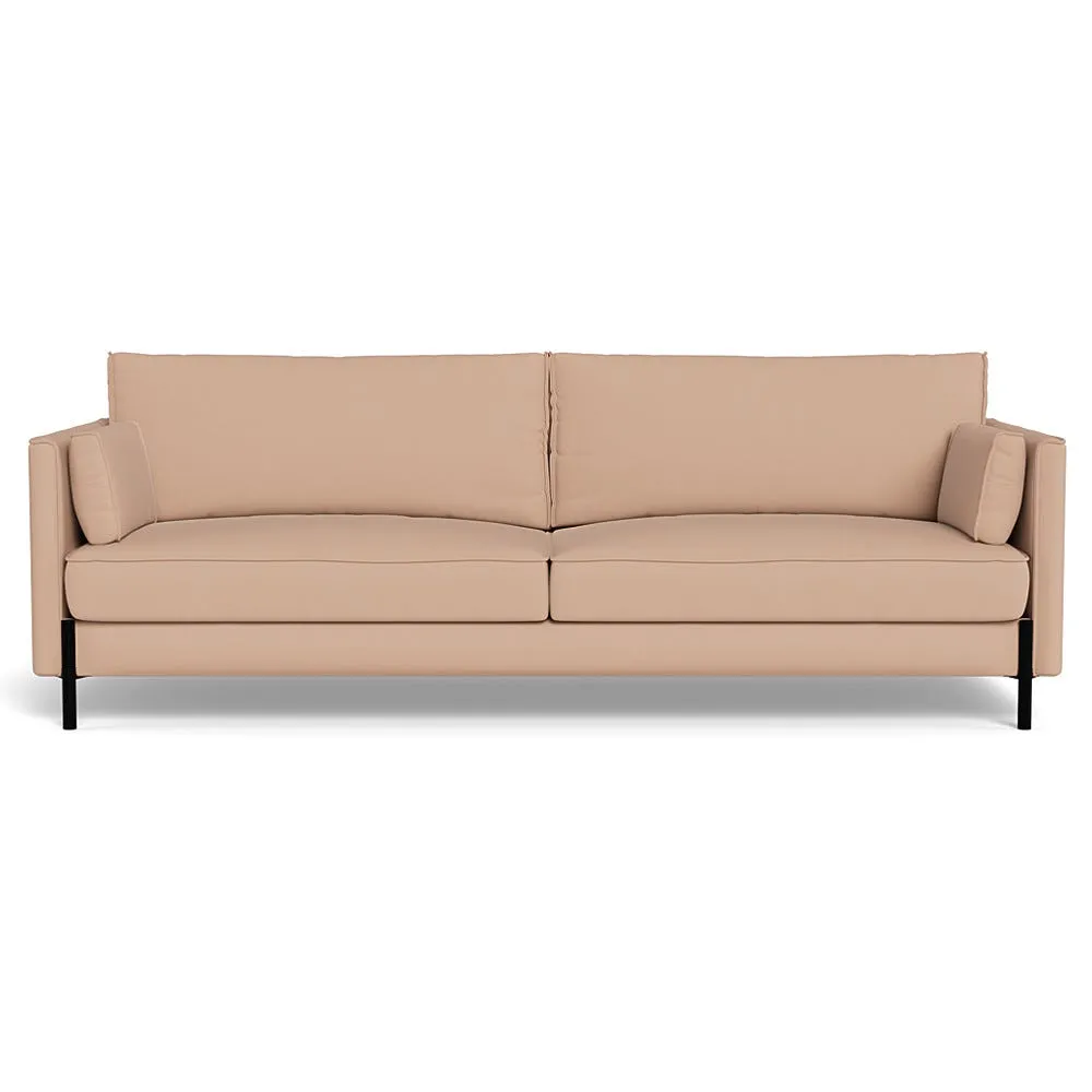 Heal's Tortona 4 Seater Sofa Capelo Linen-Cotton Rosedale Black Feet 1