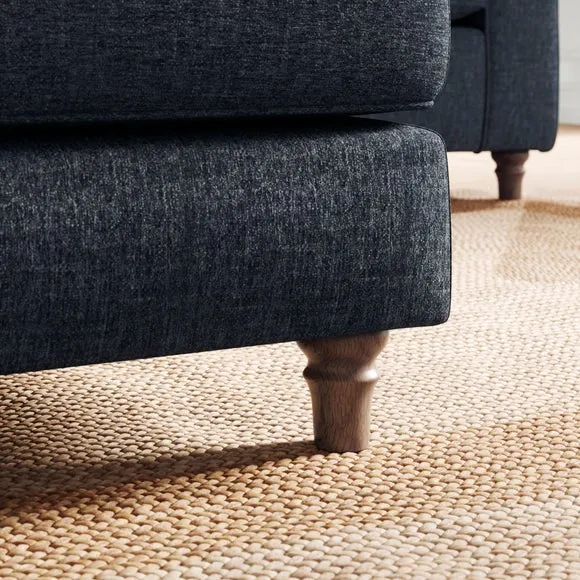 Flori Soft Chenille Corner Sofa 5