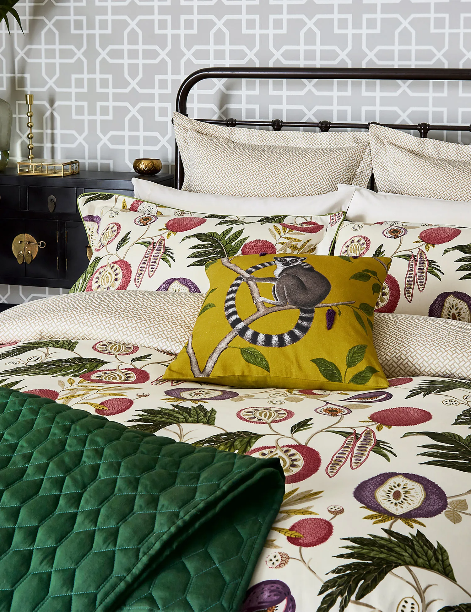M&S Sanderson Pure Cotton Jackfruit Duvet Cover