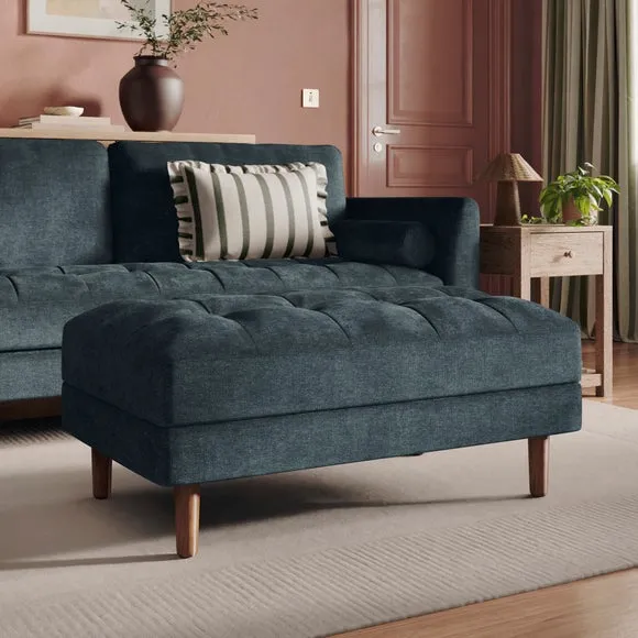 Max Soft Tonal Chenille Storage Footstool