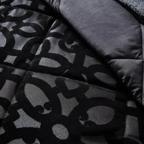 Catherine Lansfield Lattice Cut Velvet Quilted Bedspread 3