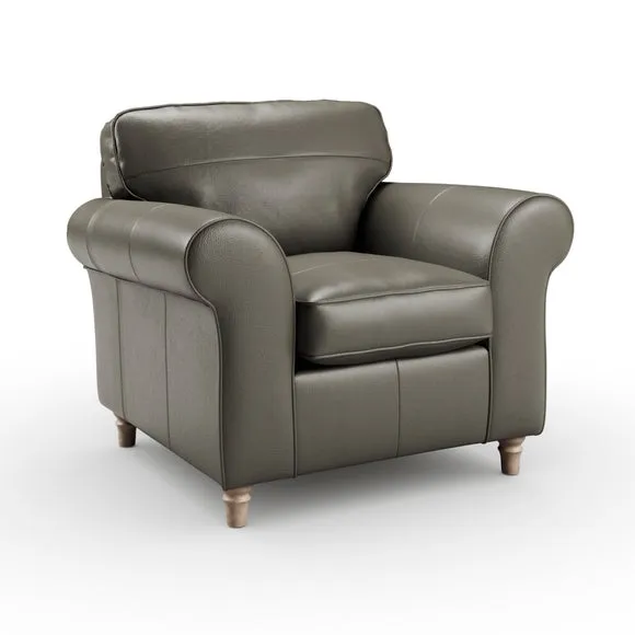 Flori Classic Leather Armchair 6