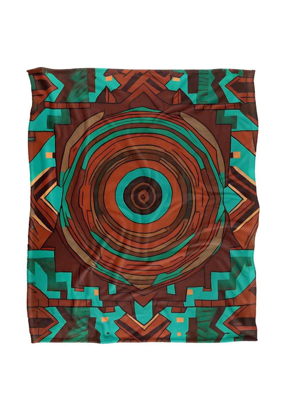 JQ Licensing James Piazza Aztec Pattern 2 Silky Touch Super Soft Throw Blanket 152 X 127 cm in White