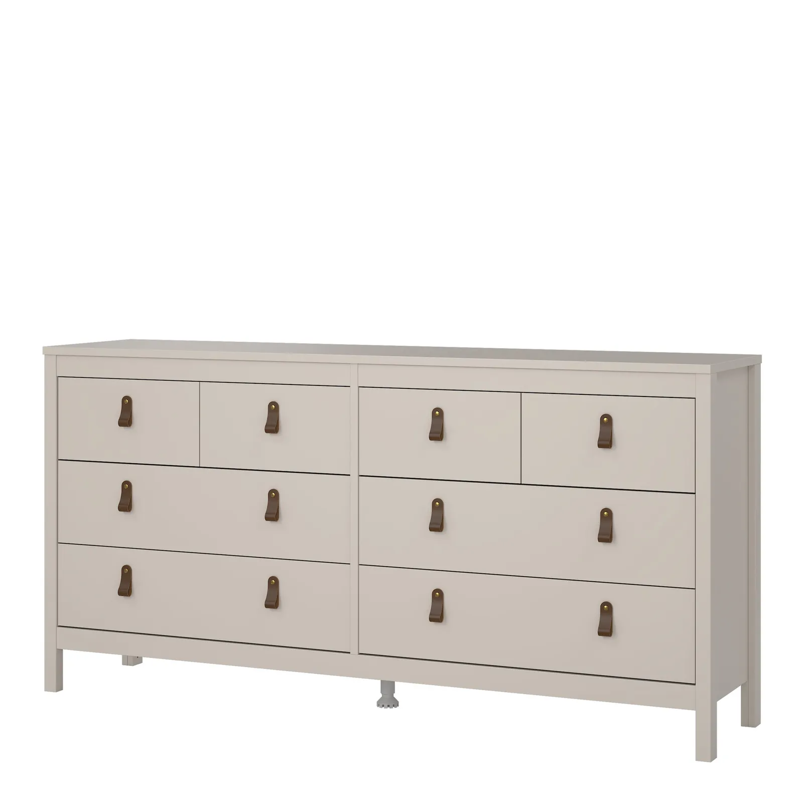 Furniture To Go Barcelona Double Dresser 4+4 Drawers in Cashmere in Beige 4
