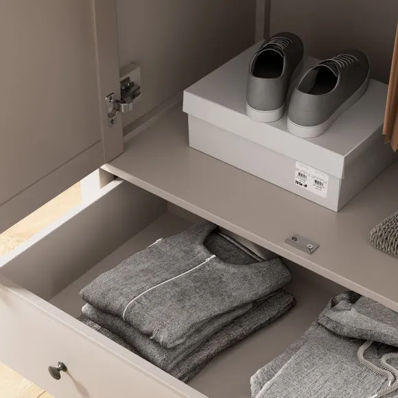 Lynton Double 1 Drawer Wardrobe 3