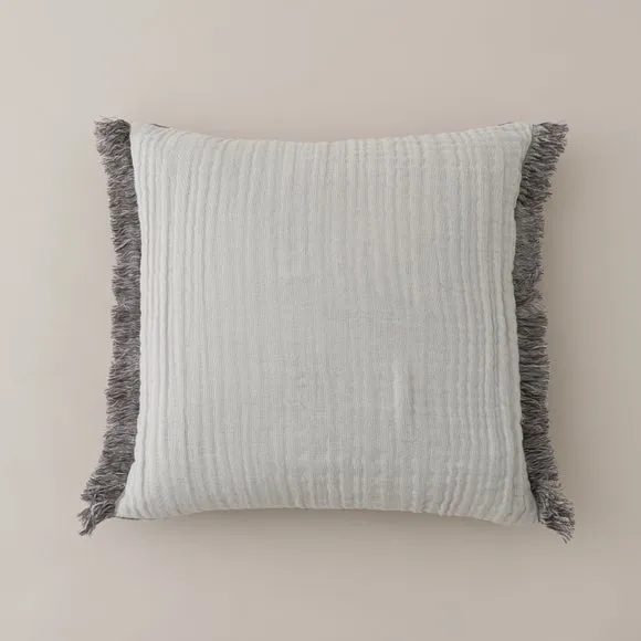Reversible Muslin Cotton Square Cushion Cover 5