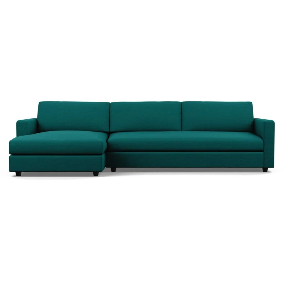 Heal's Nimbus II 4 Seater Corner Chaise LHF Brushed Cotton Pine Black Feet 2
