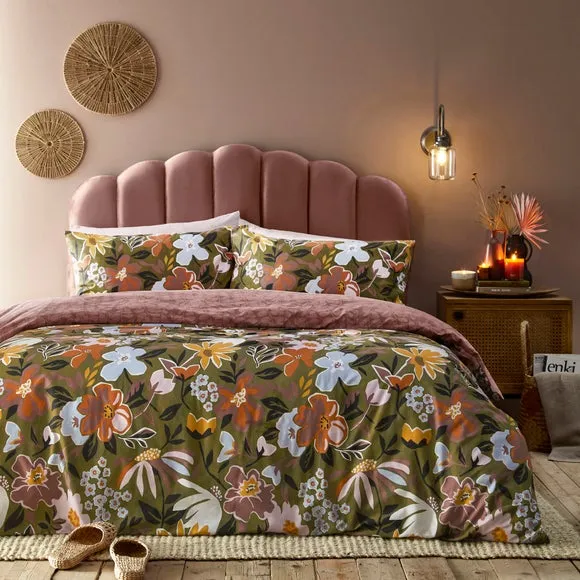Furn. Asterea Floral Single Duvet Cover Set, Multi 4