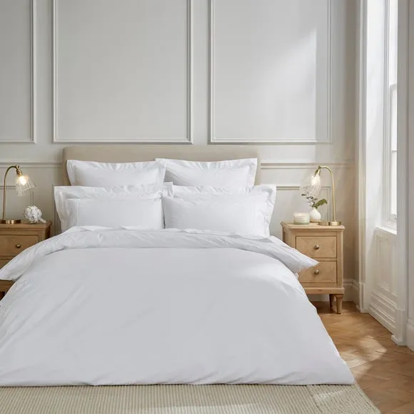Dorma Crisp & Fresh 400 Thread Count Egyptian Cotton Percale Duvet Cover 1