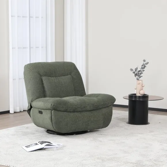 Image Furnishings Ebba Boucle Swivel Rocker Recliner Chair