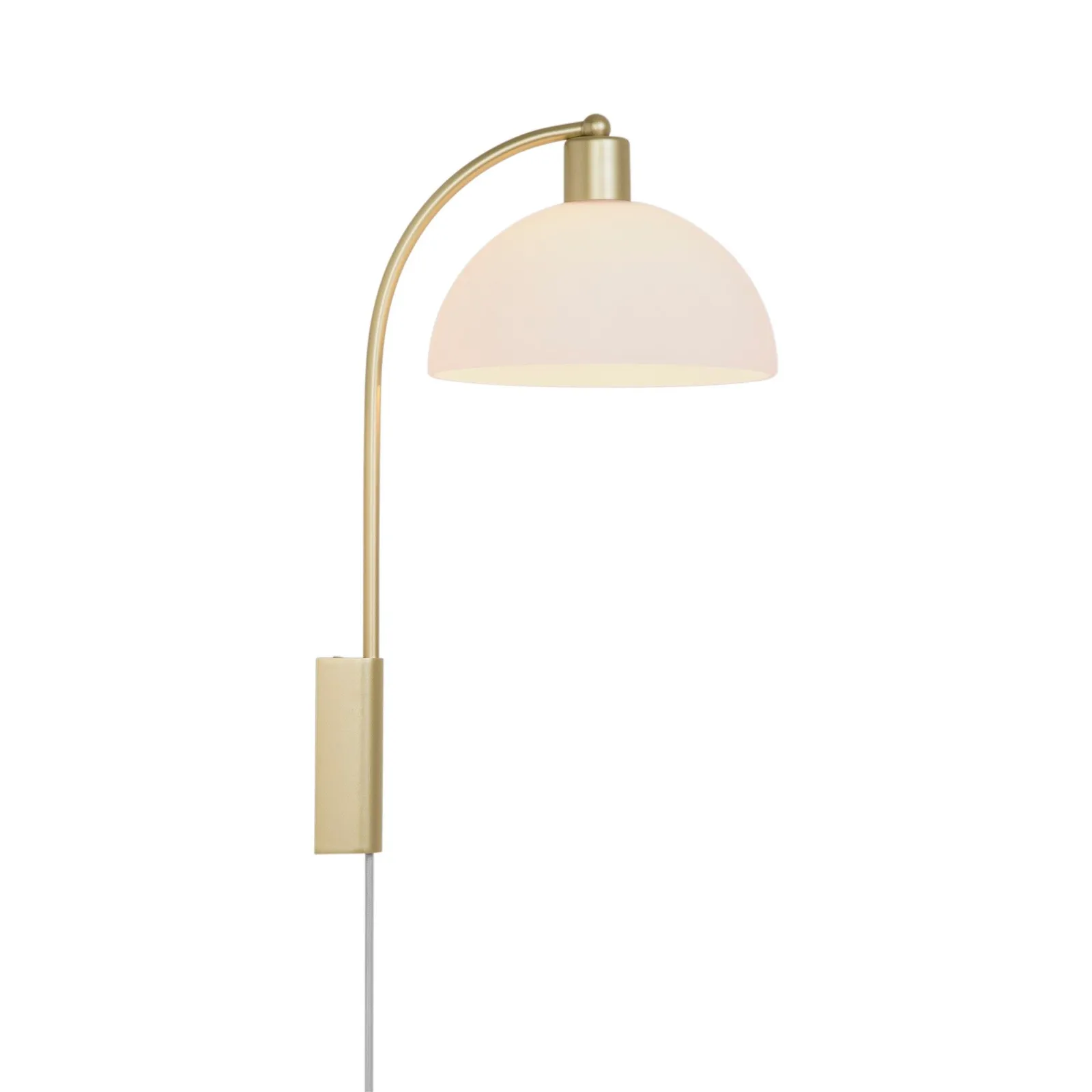 Nordlux Ellen Wall Light Brass Metal E14 Switch Plug In/Mains in Gold 3
